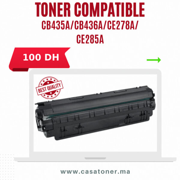Toner 85A/CF285A compatible prix Maroc